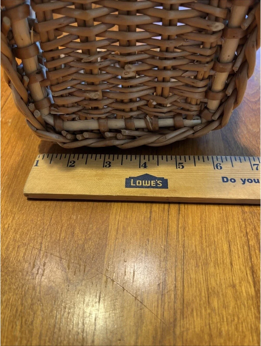 Vintage Wilco Imports Square Wicker Basket NWT Deadstock Boho Storage Handles